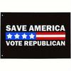 2D Flat, 1pc Multi-Size Optional 2D Door Flag | 2D Door Flag | Save America Vote Republican, Large, Outdoor Political Yard Flag with Hook, Fade-proof