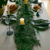 Artificial Simulation Green Plant Feel Software Dragon Cypress Leaf Rattan, Christmas Decorative Door Hanging Table Ornament