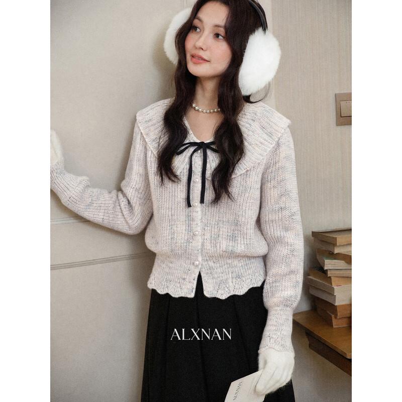 French Style Doll Collar Knit Cardigan