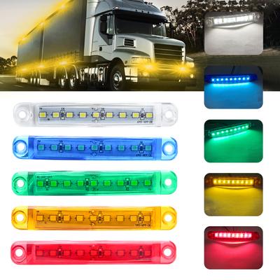 2 adet LED yan ikaz ışıkları sinyal lambası kamyon römork ışığı uyarı lambası 9 LED göstergeler 12v çakarlı lamba motosiklet LED