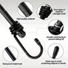 Heavy Duty Rubber Bungee Straps with Hooks for Motorcycle, Truck, Camping Tent & Outdoor Gear - Weatherproof & Durable