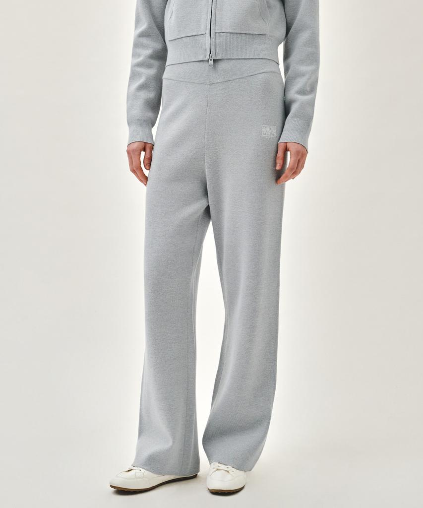 Malittepeulangsowajeobeo W Classic Logo Knit Pants Heather Gray