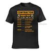 Contractor Hourly Rate Price Chart Labor Funny Gift Handyunisex Tshirt Camisas Unisex Rife Unisex T Shirts Cotton Tees Fitness Tight