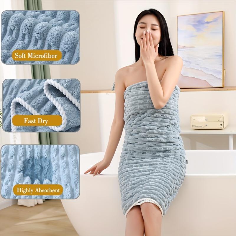 4-Pack Waffle Weave Super Soft Bath Towels, Ultra Absorbent Quick-Dry Microfiber Towels for Adults, Soft Textile & Travel Towels