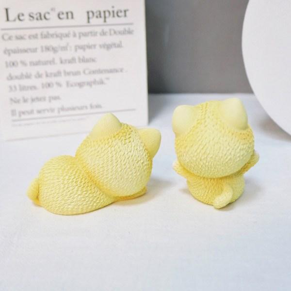 Urban Car Car Couple Fox Doll Set of 2, Yellow, 1 set,Korean Car Acc