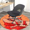 1pc SHOHOKU Basketball Anime Design Round Carpet - Office Chair Mat, Non-Slip Rug for Home Decor, Seasonal Gift, Suitable for Office, Living Room