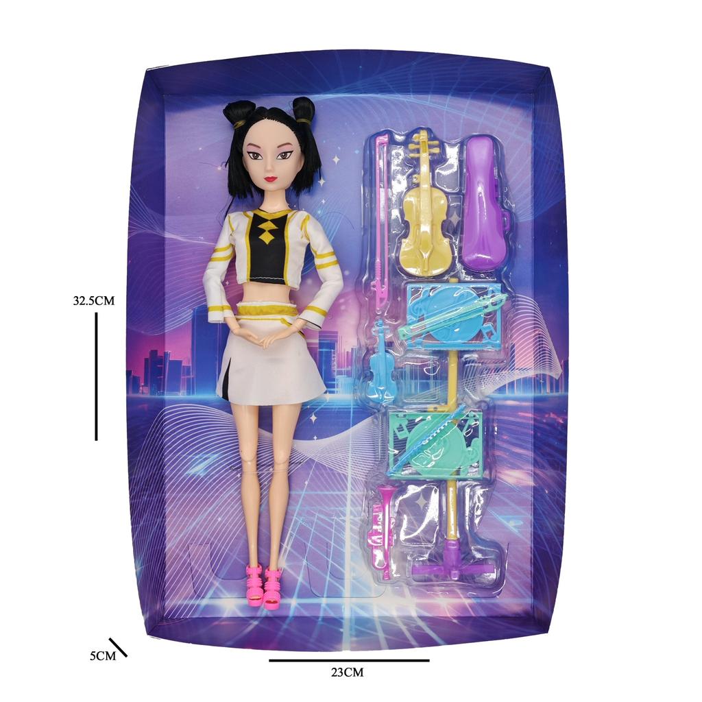 New K-POP Girl Group Doll, Witch Hunter Girl Group Music Accessory Set