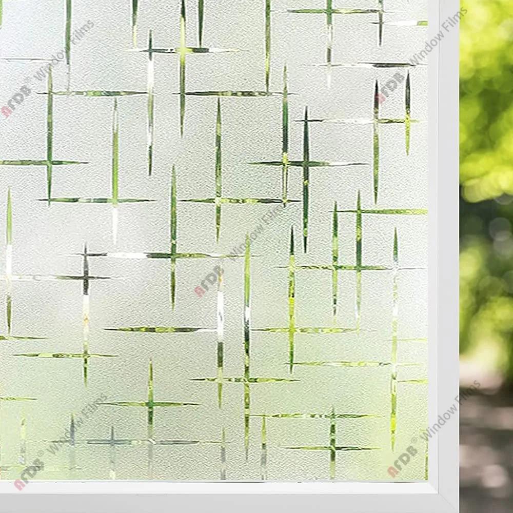 AFDB Frosted Window Privacy Film Static Cling Window Sticker Non-Adhesive Stained Glass Film Decorative Glass Vinyl for Home