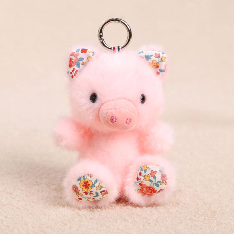 Animal Plush Keychain With Short Pile Fabric For Kids And Adults