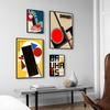 Retro Bauhaus Colorful Geometric Pattern Canvas Poster Abstract Artwork Design Wall Art Pictures Living Room Home Decor Painting