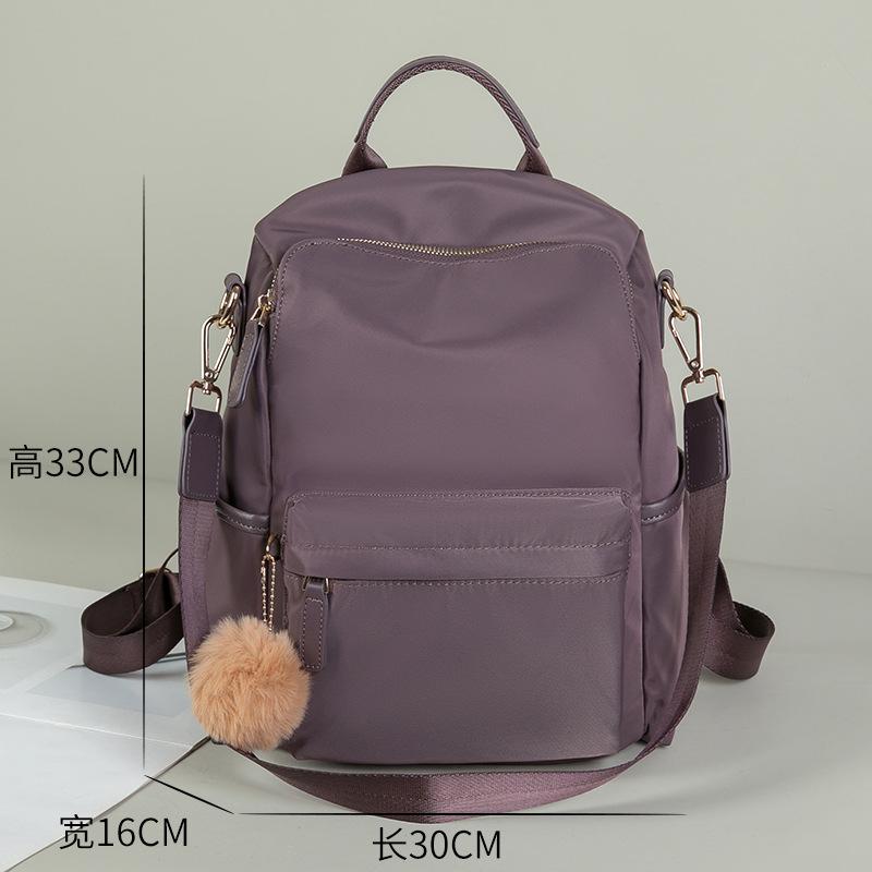 Modischer Damenrucksack Leichter Oxford-Stoff Geräumig für Reisen & Studium Minimalistischer Wasserabweisender Tagesrucksack