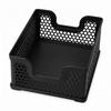 Black Openwork Basket Organizer, Stackable for a Shelf In a Cabinet