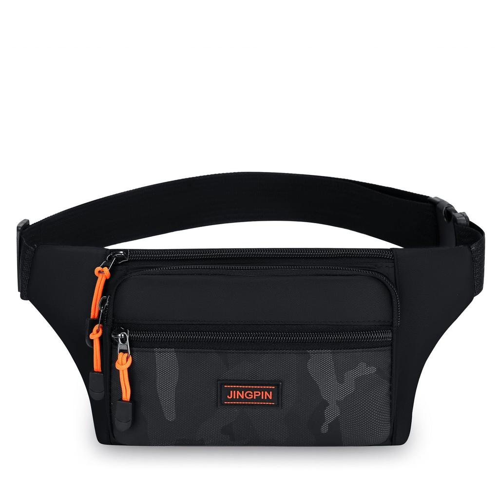 Men’s Waterproof Waist Bag Large Capacity Crossbody Chest Bag Multi Pocket Belt Bag Casual Travel Sports Fanny Pack