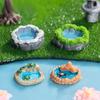 Creative Simulation Pool Figurine Ponds Model Resin Craft Moss Micro Gardening Landscape DIY Decorative Accessories