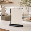 Menu Display Stand with Tray Freestanding Photo Rack Metal Clips