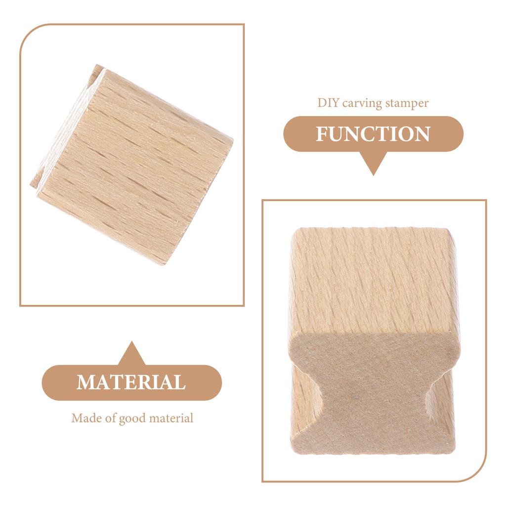 10Pcs Wooden Stamp Set DIY Carving Seal for Craft Scrapbook Invitation Cards Letters Planner Journal Decoration Tool