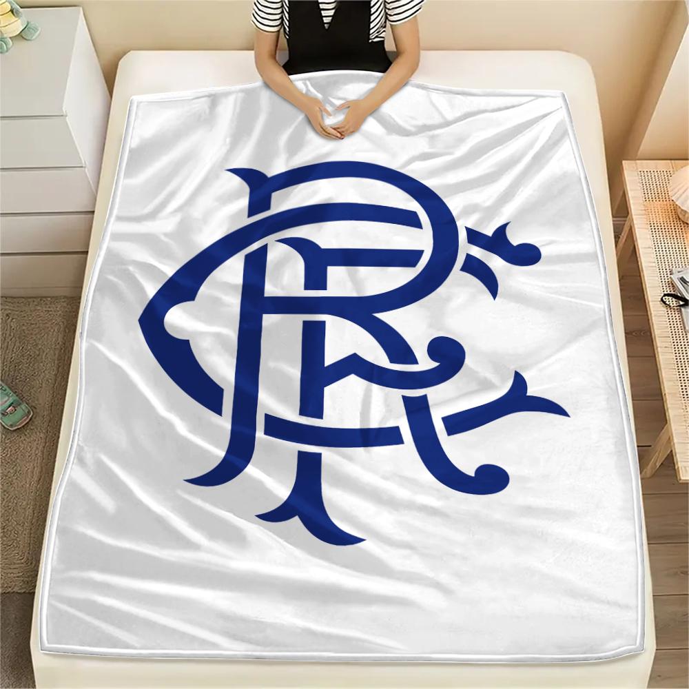 1PC Rangers Badge Print Flannel Blanket, High Quality All Seasons, Home Decor, Warmth and Comfort, Perfect for Christmas Gifts