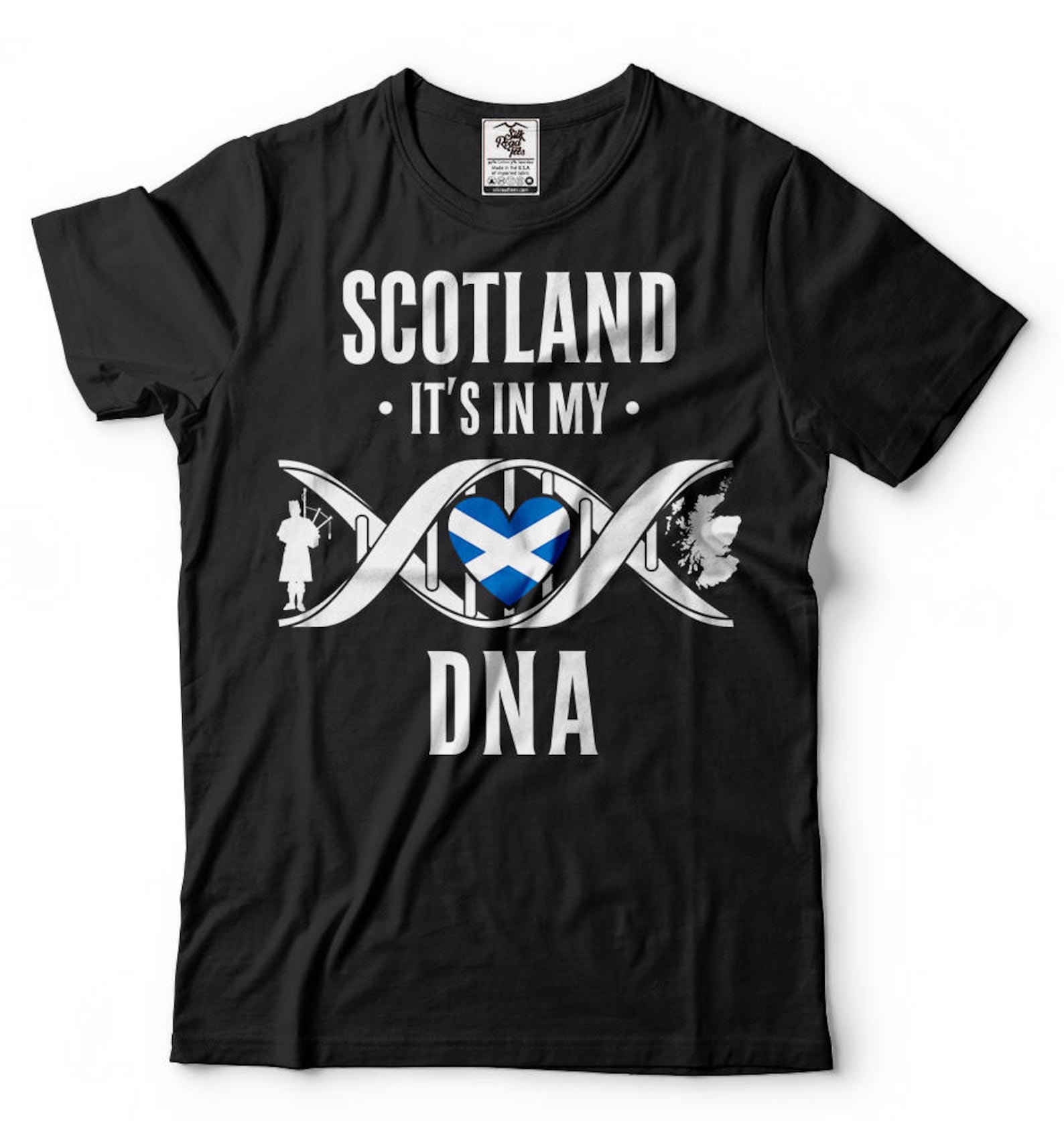 Scotland DNA T-Shirt: Scottish Heritage Tee S