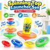 Kreisel-Schleuder-Spielzeug-Set 5er-Pack Bunte Kampfkreisel mit einfachem Schleudererät Lustiges STEM-Spielzeug für Kinder Jungen Mädchen