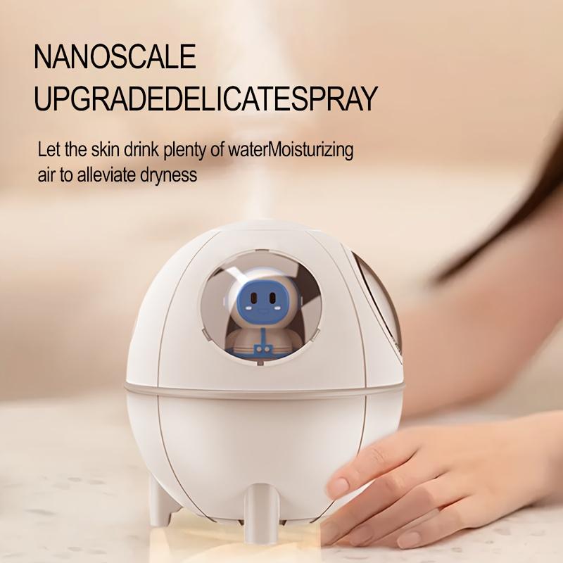 Space Capsule Humidifier, Seven-color Atmosphere Light Humidifier, Water Replenishment Instrument Mini Air Water Replenishment,