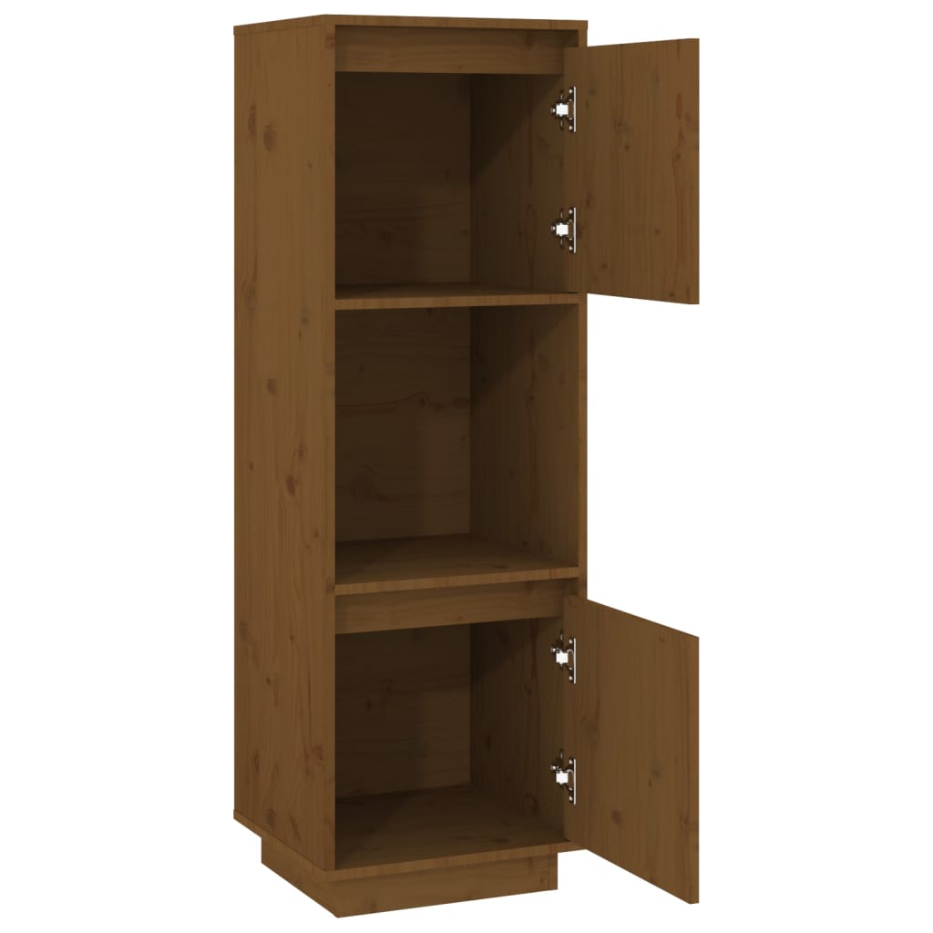 Vidaxl Cabinet, Honey Brown, 38X35X117 Cm, Solid Pine Wood