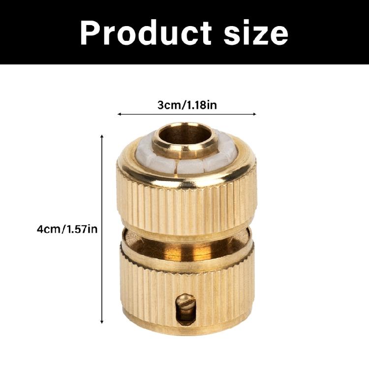 Weather Resistant Brass Water Joint 4 6 8Inch Pipe Quick Release Coupling Suitable For Car Cleaning Gardening Equipment