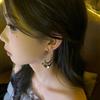 Silver needle multi-layer sequined fringed earrings fashion temperament high-end earrings niche fashion versatile earrings women