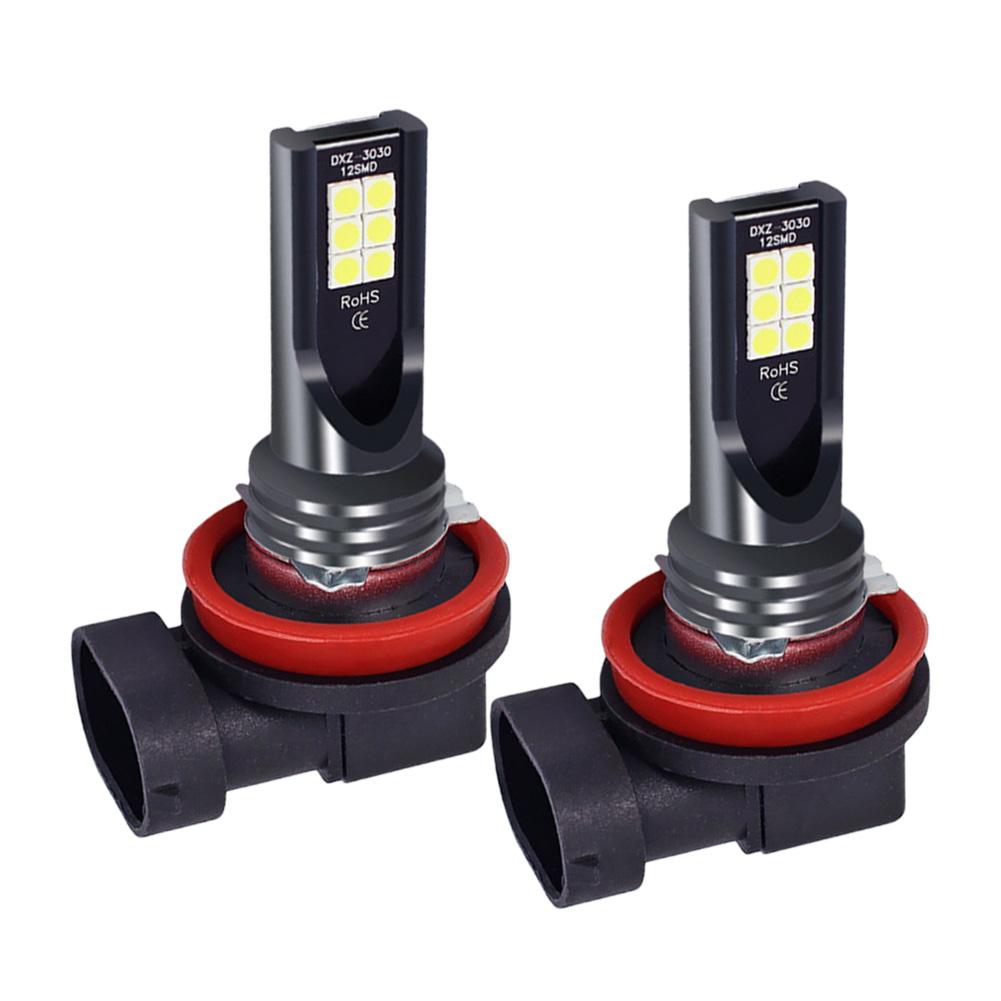 H4 H7 Car Headlight Bulb 7500K 24W Fog Lamp Super Bright LED Driving Lights 50000 Hours Life 12V-24V Car Replacement Accessories