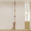 3m Ceiling Cat Climbing Rope Jute Rope Wall-mounted Solid Wood Pet Home Suitable for Cats To Climb and Play