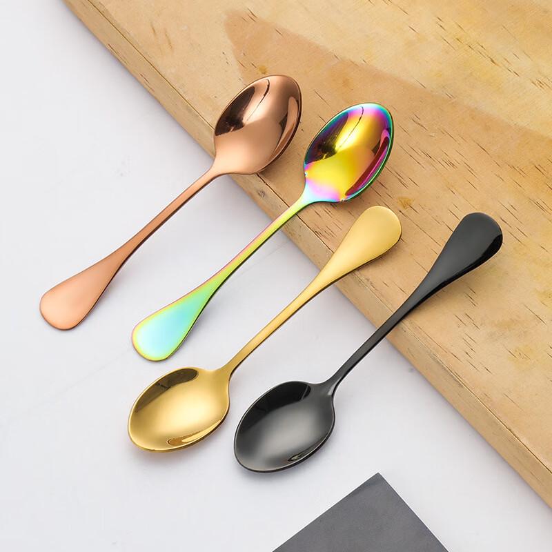 Abay 304 Stainless Steel Small Colorful Seasoning Caviar Spoon