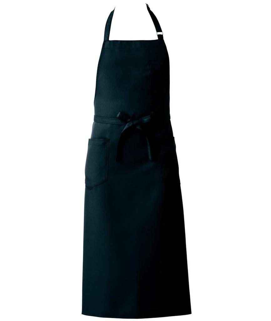 Seven Uniform Chest Apron CT2363, Unisex, Anti-Static, Black, One Size Fits Most, Suitable for Restaurants