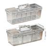 Functional Plastic Tool Organizers Tool Box With Removable Dividers Holder Case Perfect For Travel Work Or Home Use