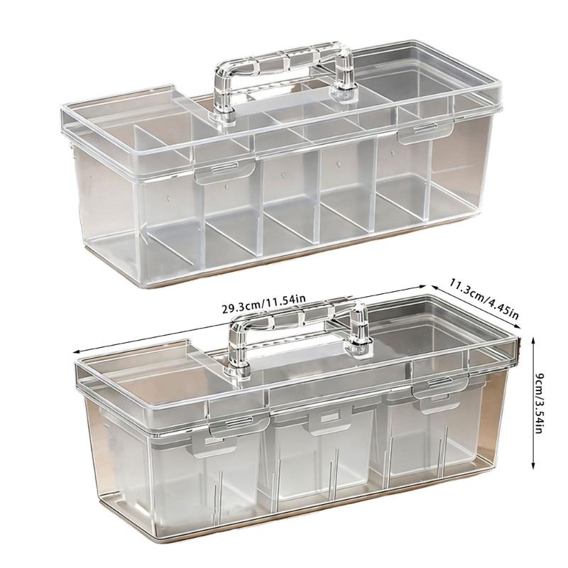 Functional Plastic Tool Organizers Tool Box With Removable Dividers Holder Case Perfect For Travel Work Or Home Use