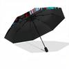 1pc Stained Glass Cardinal Auto Folding Umbrella, Sturdy And Durable Automatic Folding Umbrella with 8 Ribs, Convenient for Outdoor Use111