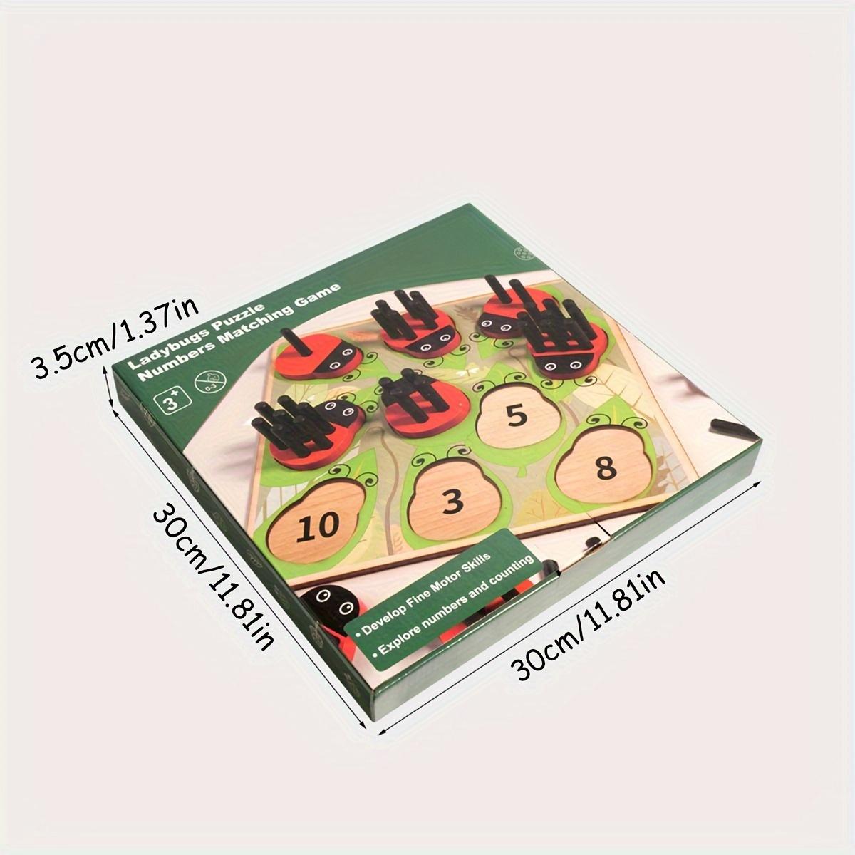 

Развивающая игрушка для математических навыков, Веселая семейная игра на складывание для координации рук и глаз, Сортировка и сопоставление деревянных столбиков, Идеальный рождественский подарок для малышей Children s Educational Toys