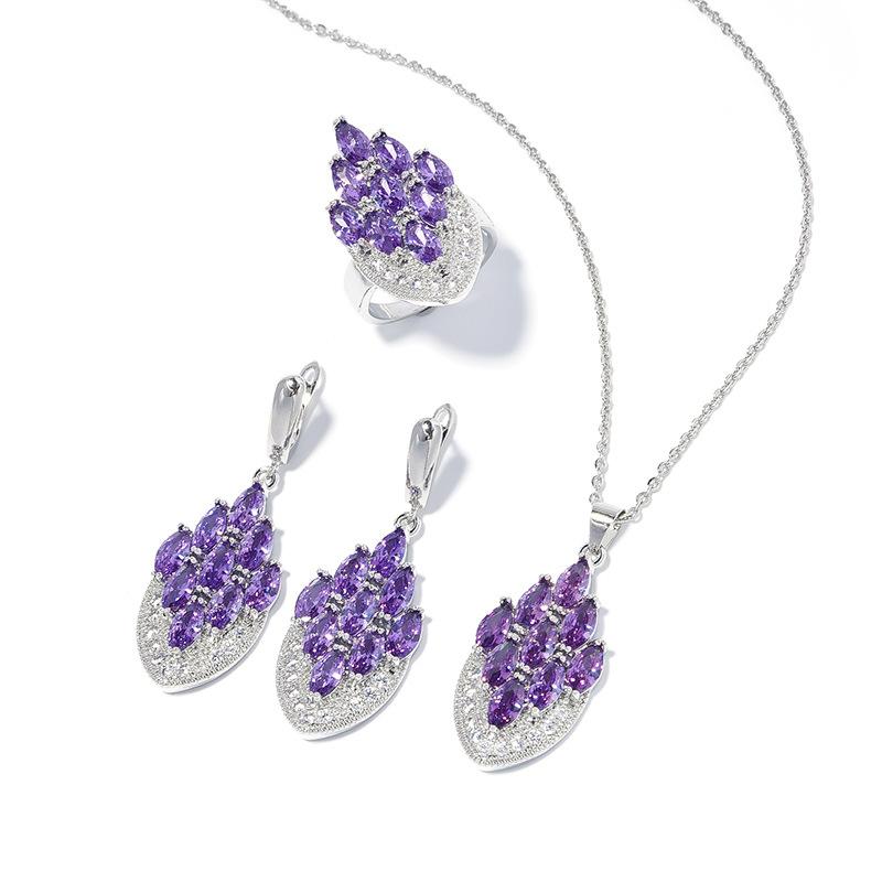 European and American Zircon Exquisite Luxury Peacock Jewelry Bride Wedding Accessories Photography Props Accessories
