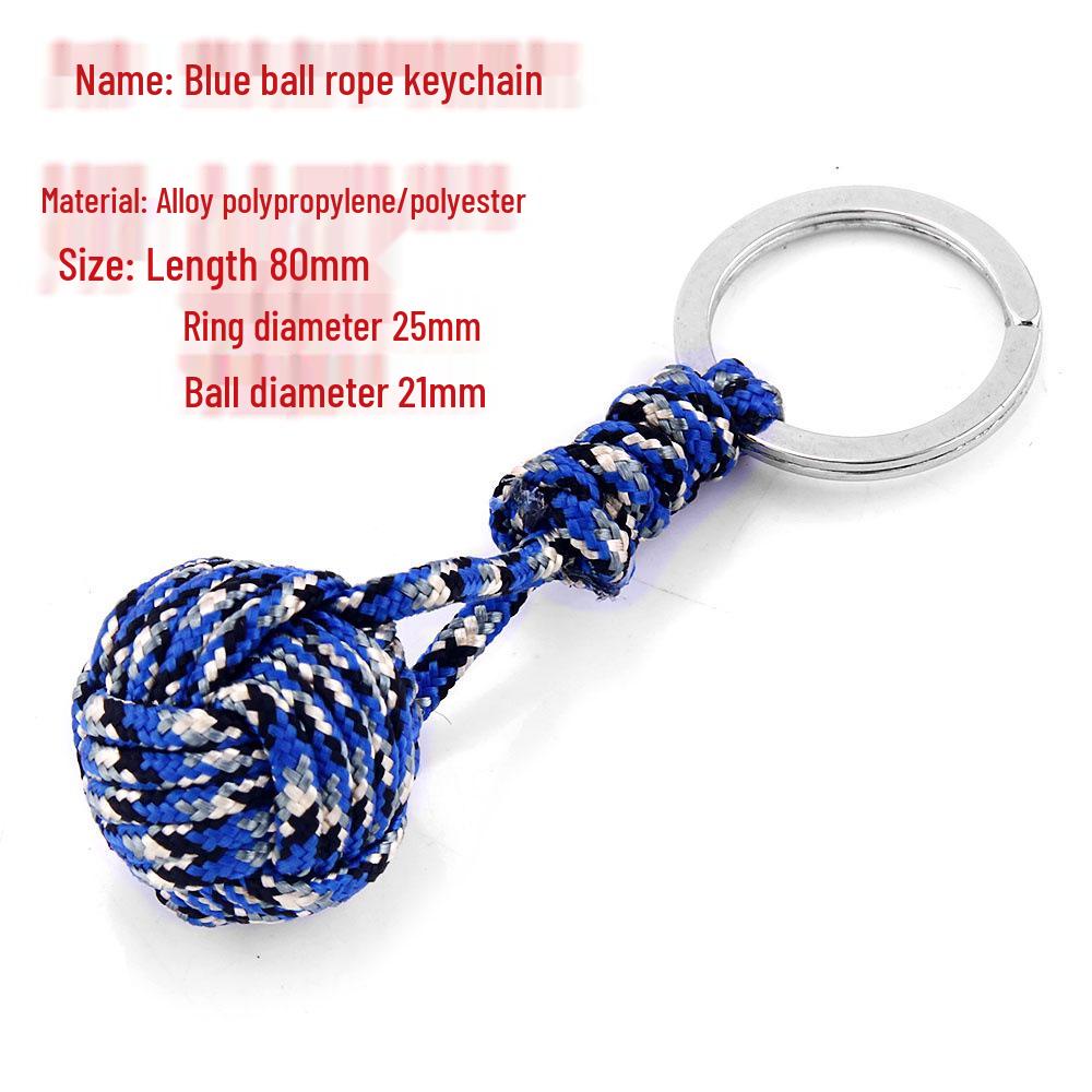 

Outdoor Multi-Color Ball Knot Keychain - Creative Round Pendant