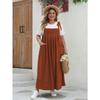 Autumn and Winter Women's Dress Plus Size Elegant Fashion Solid Colour Halter One-piece Dresses