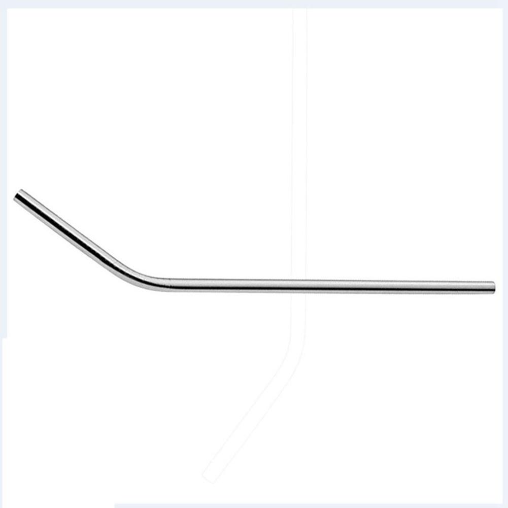 ABWR-6 Pcs Reusable Stainless Steel Metal Drinking Straw Reusable Straws + 2 Cleaner Brush Kit