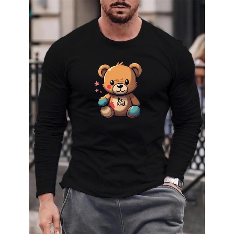 

Relaxed Fit Long Sleeve T-Shirt, Silky-Soft Touch Fabric, Solid Smoke Blue, All-Day Comfort XXL