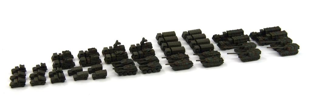 Pit Road MI Series Japan Ground Force Vehicle Set 1 Plastic Model MI01 1/700 Self-Defense (Military Vehicle)
