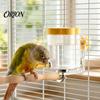Budgie Water Bottle Automatic Bird Dispenser for Cage, Inside Outside Cage Mount Magnetic Parrot Space-saving Waterer Feeder, Transparent Cockatiel