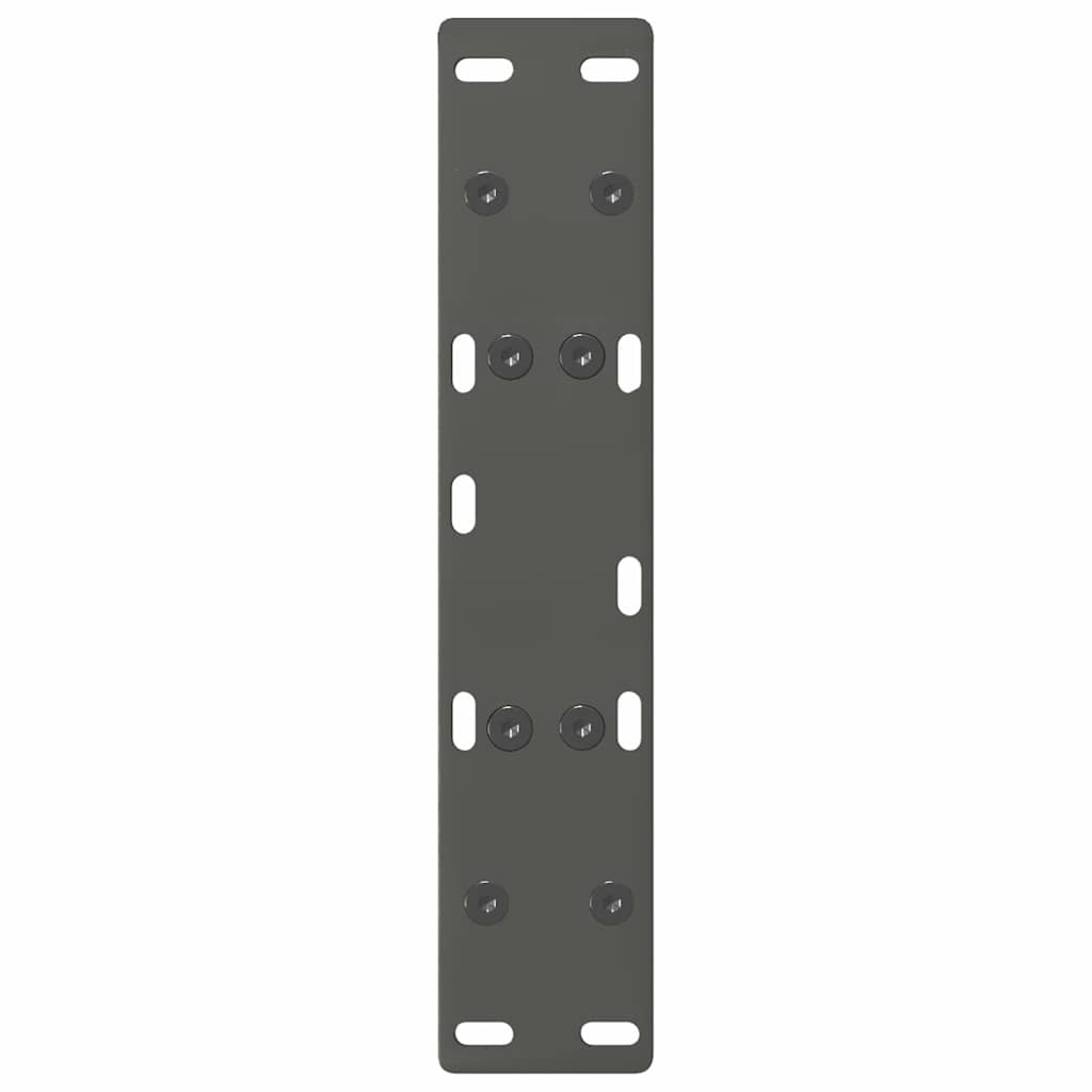 Vidaxl Coffee Table Legs, 2 Pcs, Anthracite, 30X(30-31) Cm, Steel