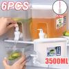 3.5L Large Capacity Cold Water Pitcher Cold Kettle with Faucet In Refrigerator Iced Beverage Dispenser Refrigerator and Spigot