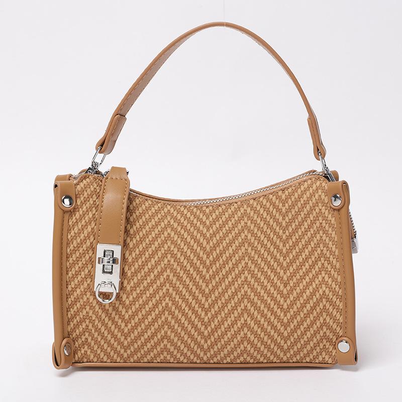 Portable Underarm Bag Women's 2025 Autumn and Winter New Fashion Niche Texture Shoulder Bag Foreign Light Luxury Messenger Bag