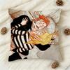Emma X Aleksander Veil Manga Double-Sided Printed Square Decorative Cushion Cover For Sofa Living Room Home Decor