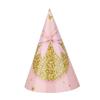 Birth Date Celebration Supplies Collection Minnie Mouse Style Pink Gold Glitter Disposable Utensils Children Birth Date Tableware Decor Favors
