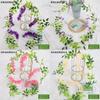 Wisteria Artificial Flowers For Garden Decor With Durable Plastic Vine For Indoor And Outdoor Use