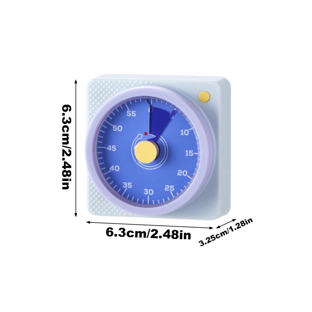 

Magnetic Kitchen Timer 60-Minute Quiet Magnetic Visual Countdown Learning Time Management Digital Cooking Reminder Alarm Clock фиолетовый