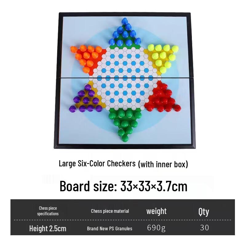 Portable Magnetic Folding Chinese Checkers Game
